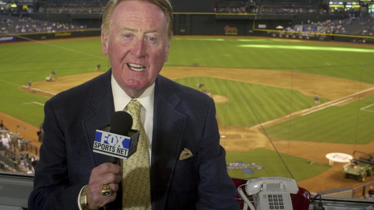 Rip Vin Scully Legendary Los Angeles Dodgers Sports Commentator