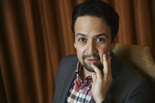 
              In this Nov. 28, 2018 photo, Lin-Manuel Miranda, a cast member in the film "Mary Poppins Returns," poses for a portrait at the Montage Beverly Hills in Beverly Hills, Calif. (Photo by Chris Pizzello/Invision/AP)
            
