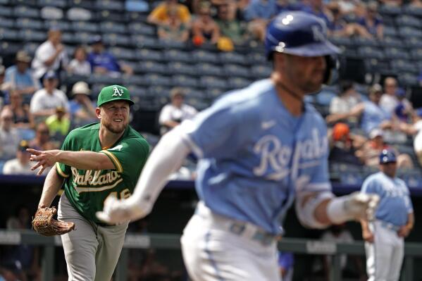 Whit Merrifield strikes out swinging., 04/07/2022