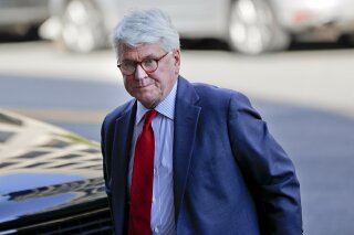
              In this Oct. 17, 2016, photo, attorney Gregory Craig  arrives at U.S. District Court in Washington. Lawyers for former Obama administration White House counsel Craig say they expect their client to be charged in a foreign lobbying investigation that grew out of the special counsel’s Russia probe. (AP Photo/Pablo Martinez Monsivais)
            