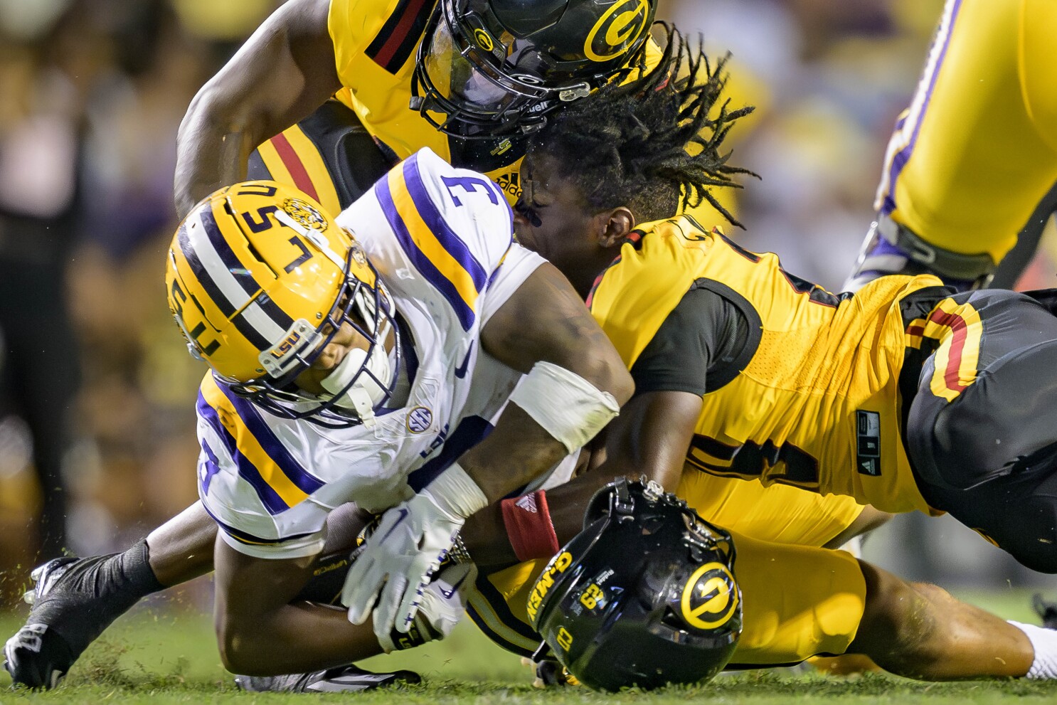 LSU Football Uniform - Home and Away  Lsu tigers football, Lsu mascot, Lsu  football