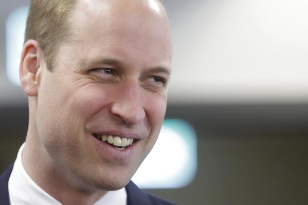 FILE - In this Tuesday, April 17, 2018 file photo, Britain's Prince William smiles as he attends a joint session of the Commonwealth Heads of Government Business and Youth forums at the QEII Centre in London. Prince William announced 15 inaugural finalists on Friday, Sept. 17, 2021 for the Earthshot Prize, his ambitious global environmental award that aims to find new ideas and technologies to tackle climate change, air pollution and the Earth’s most pressing challenges.  (AP Photo/Alastair Grant, Pool, File)