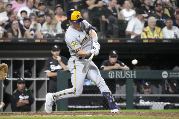 Canha double in 10th lifts Brewers over White Sox 7-6 as Milwaukee  overcomes 3-run deficit