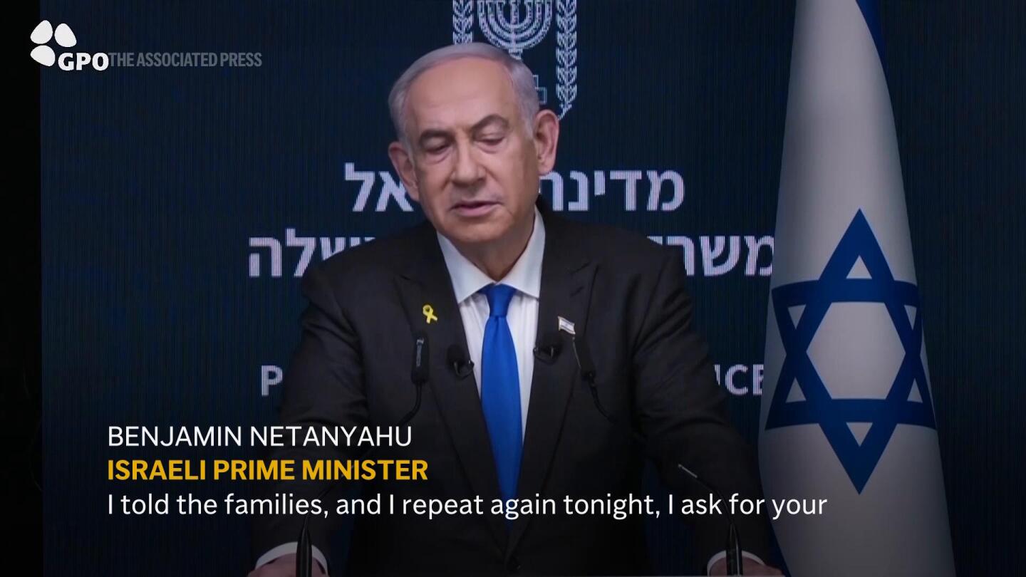 Israel’s Netanyahu refuses to move on conditions for Gaza cease-fire and hostage deal