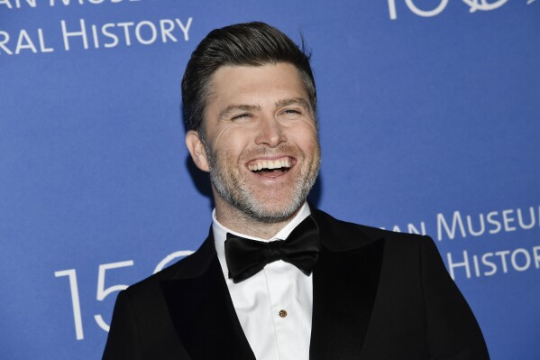 FILE - Colin Jost attends The Museum Gala at the American Museum of Natural History, Dec. 1, 2022, in New York. Jost, the co-anchor of Saturday Night Live’s “Weekend Update,” will get a chance to roast leading political and media figures as the featured entertainer at the annual dinner of the White House Correspondents’ Association in April 2024. (Photo by Evan Agostini/Invision/AP, File)