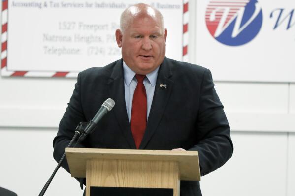 FILE - In this Sept. 21, 2018, file photo, Rep. Glenn Thompson, R-Pa., speaks at a candidates forum in Tarentum, Pa. Thompson attended the July 2022 same-sex wedding of his son three days after voting against legislation to protect the recognition of same-sex marriages. Thompson voted against the bill brought up by Democrats amid concerns that the Supreme Court could jeopardize the rights of same-sex couples to marry nationwide following the overturning of Roe v. Wade. ( AP Photo/Keith Srakocic)