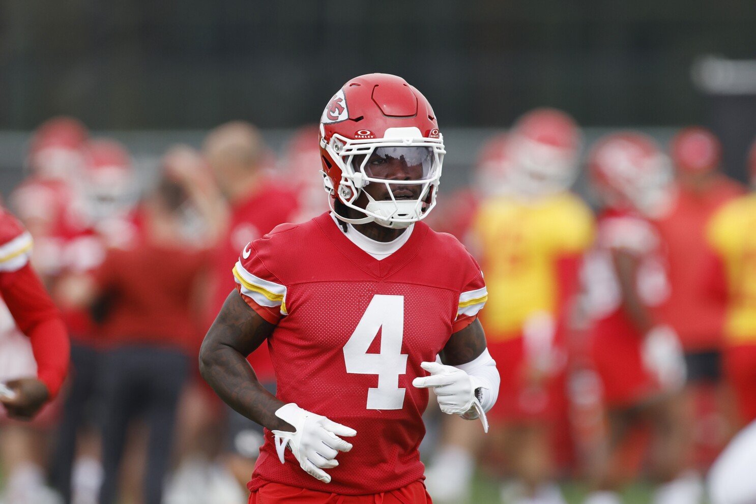 Chiefs coach Andy Reid says WR Rashee Rice and LT Josh Simmons are ready for training camp