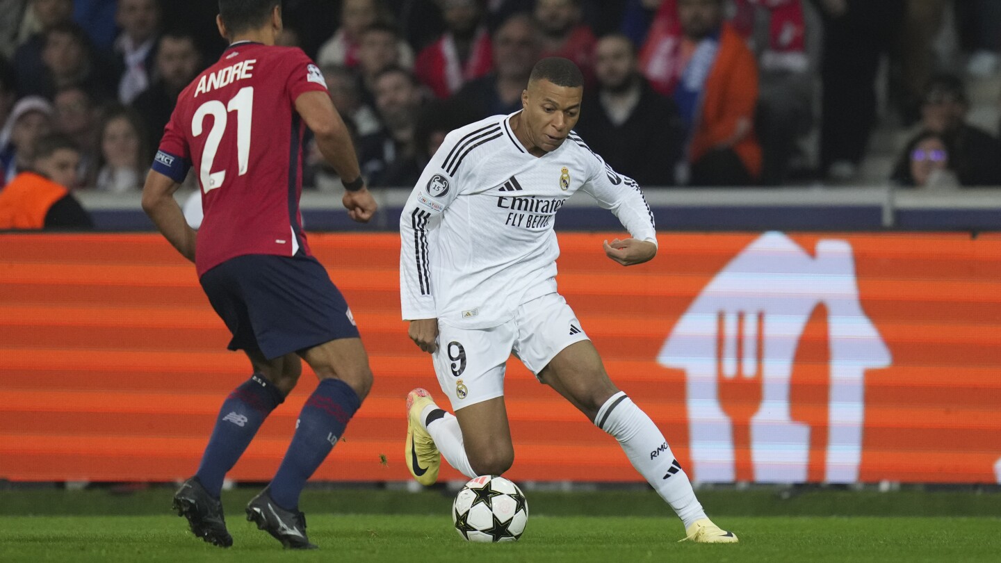 Mbappé could not return to a Real Madrid opponent who had entered the Campeones league ahead of Lille