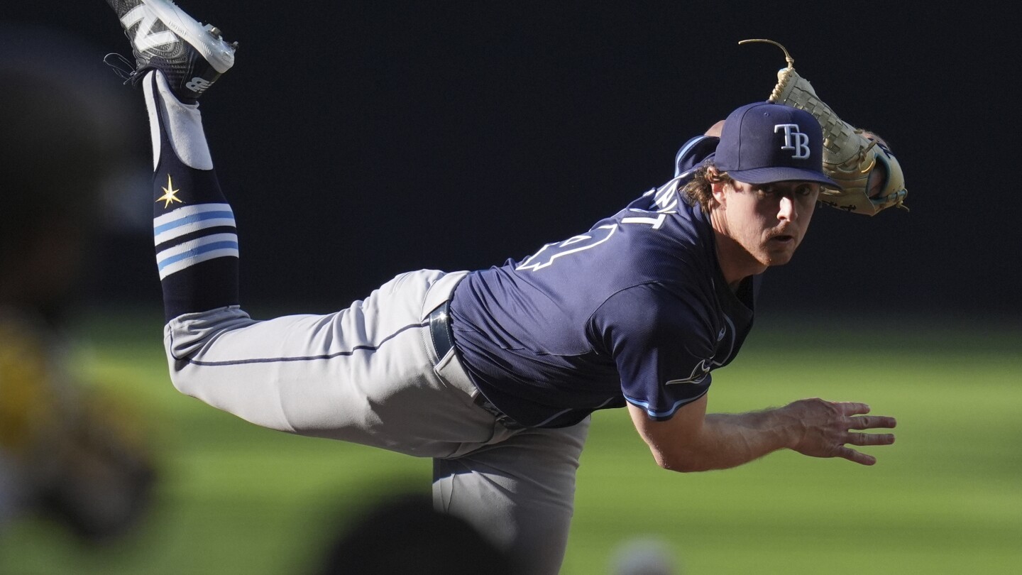 Pepiot, Lowe help the Rays beat the Padres 4-1 for their 4th straight win