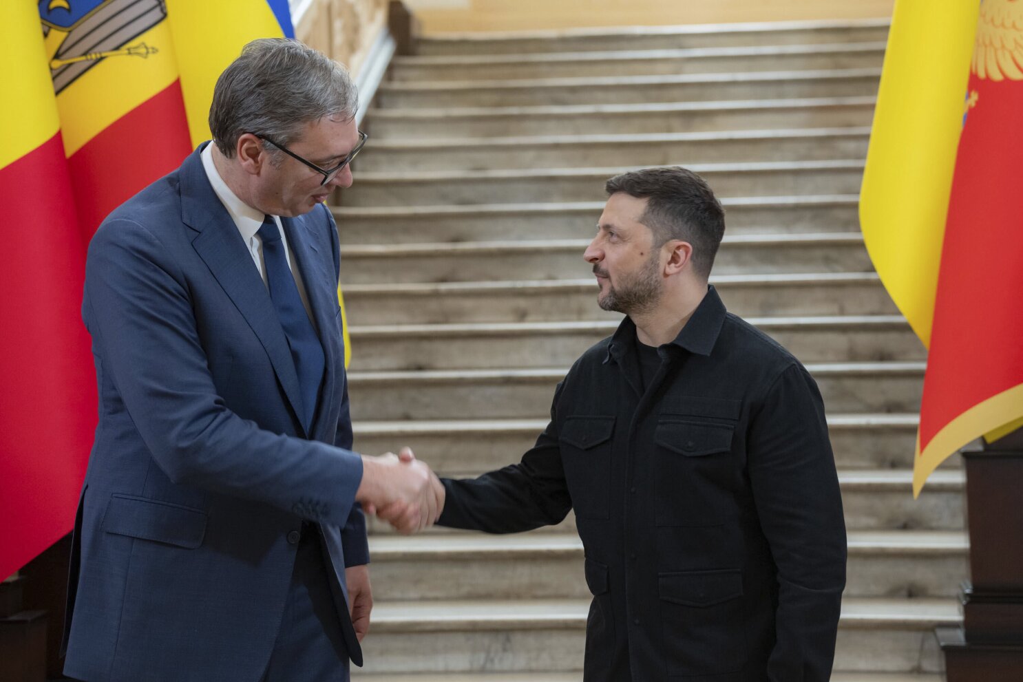 Serbia's president visits Ukraine but refuses to sign 'anti-Russian' declaration