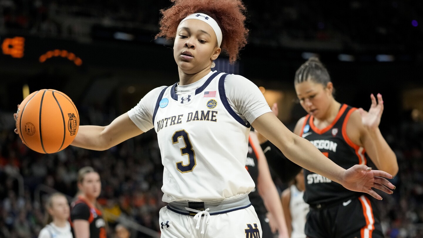 Notre Dame star Hidalgo was forced to have his nose piercing removed, resulting in him missing time in Sweet 16 loss to Oregon State