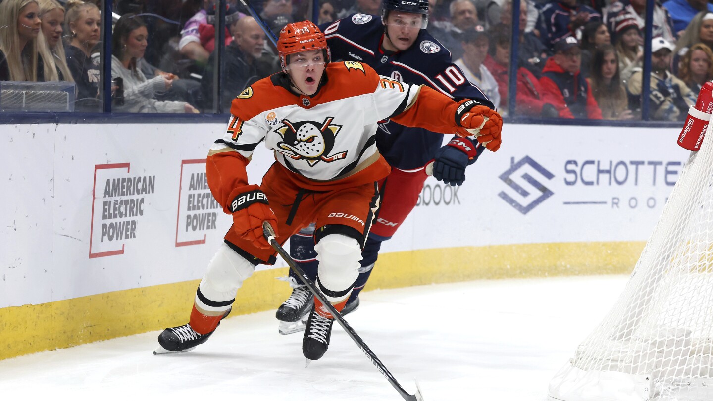 Ducks Defeat Blue Jackets 4-3 in Overtime
