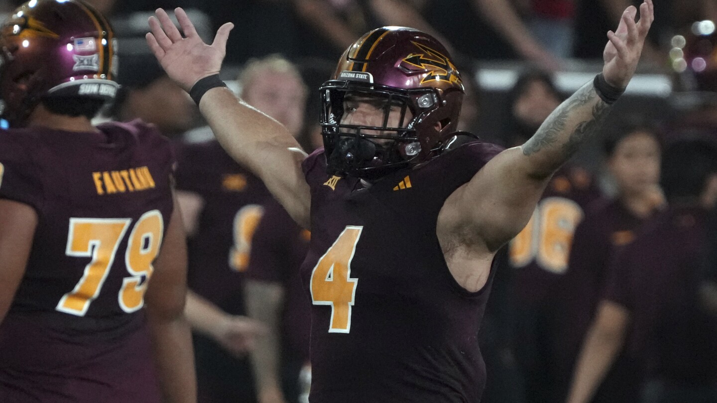 Cam Skattebo runs for 156 yards and 2 TDs, ASU knocks off No. 16 Utah ...