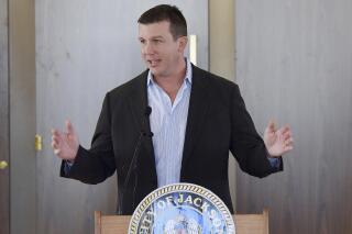 Former professional wrestler Ted "Teddy" DiBiase Jr., is shown in this Sept. 23, 2015 photograph, taken in Jackson, Miss. A federal indictment unsealed on Thursday, April 20, 2023, said companies run by DiBiase received "sham contracts" in Mississippi and misspent millions of dollars of welfare money that was supposed to help some of the neediest people in the United States. (Rick Guy/The Clarion Ledger, via AP)