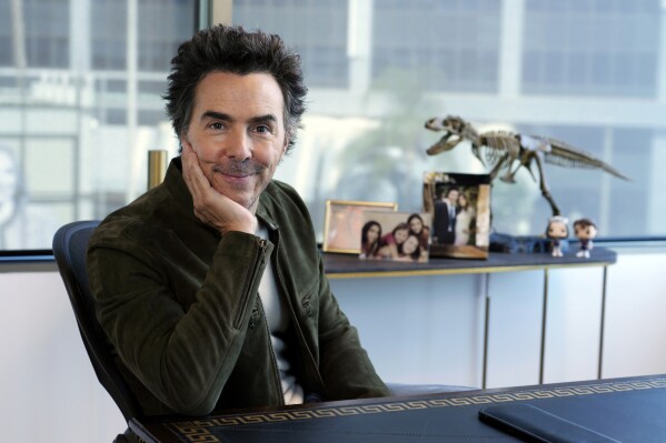 Producer-director Shawn Levy poses for a portrait in his office, Thursday, Oct. 12, 2023, in West Hollywood, Calif., to promote his limited-series 