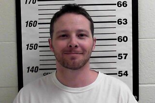 This undated photo released by Davis County Sheriff's Office shows William Clyde Allen III. Allen, 39, a U.S. Navy veteran in Utah was arrested Wednesday, Oct. 3, 2018, in connection with suspicious envelopes that were sent to President Donald Trump and top military chiefs. The arrest comes after authorities confirmed an investigation into two envelopes once thought to contain ricin and later found to be castor seeds, the substance from which the poison is derived. (Davis County Sheriff's Office via AP)