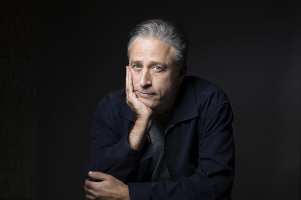 FILE - Jon Stewart poses for a portrait in promotion of his film, "Rosewater," in New York, Nov. 7, 2014. Stewart is returning to 鈥淭he Daily Show鈥� as an occasional host and executive producing through the 2024 U.S. elections cycle, starting Feb. 12. (Photo by Victoria Will/Invision/AP, File)