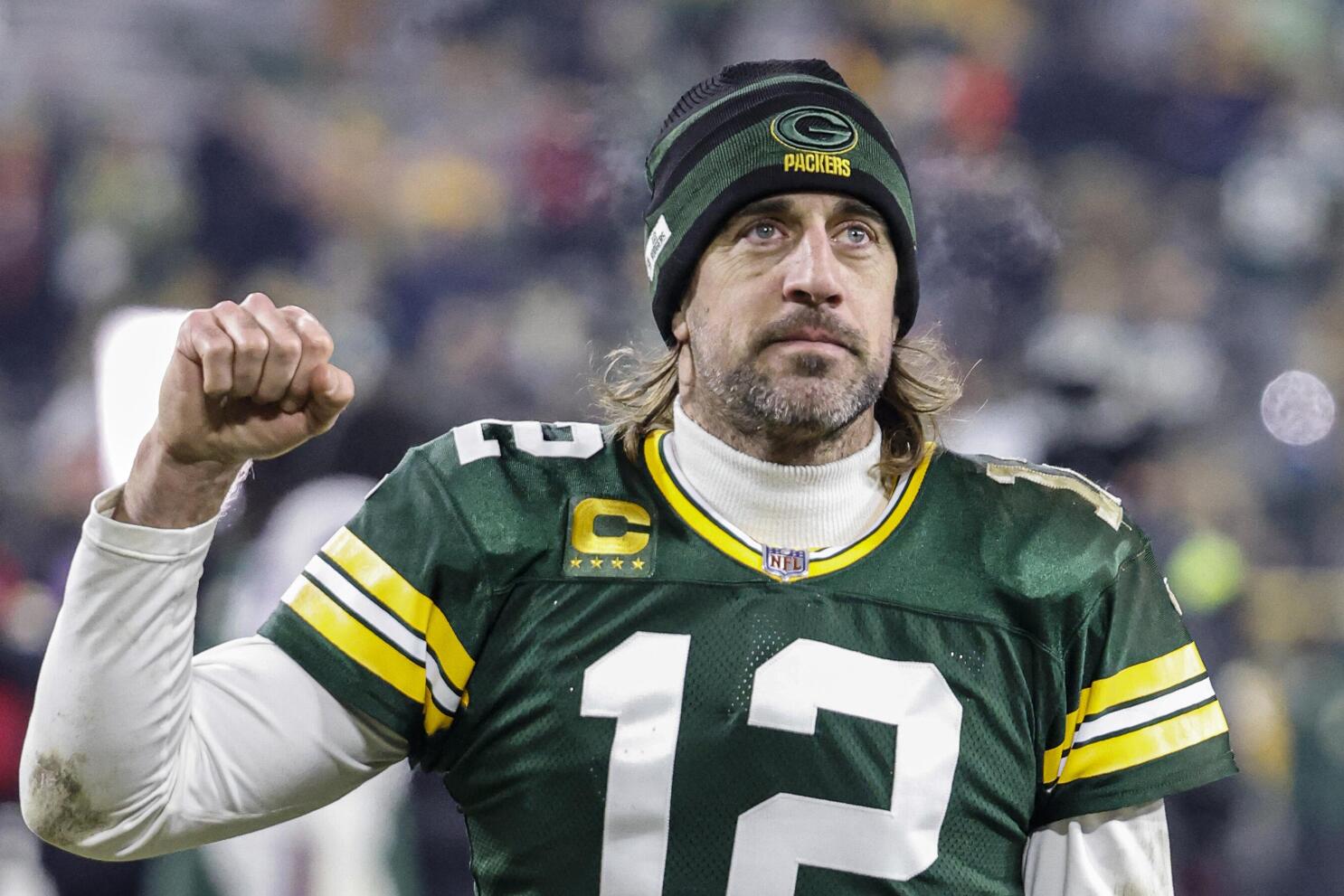 Aaron Rodgers discusses changing his NFL uniform number as he