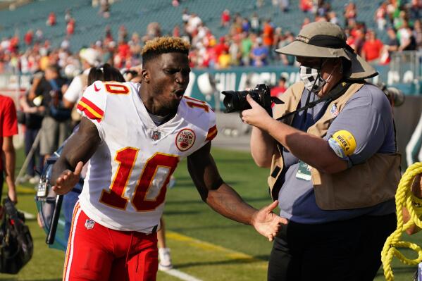 NFL Kansas City Chiefs (Clyde Edwards-Helaire) Men's Game Football Jersey.