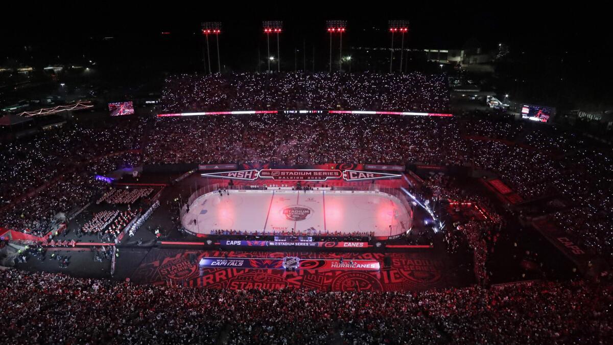 Capitals, Carolina Announce Logos For 2023 NHL Stadium Series