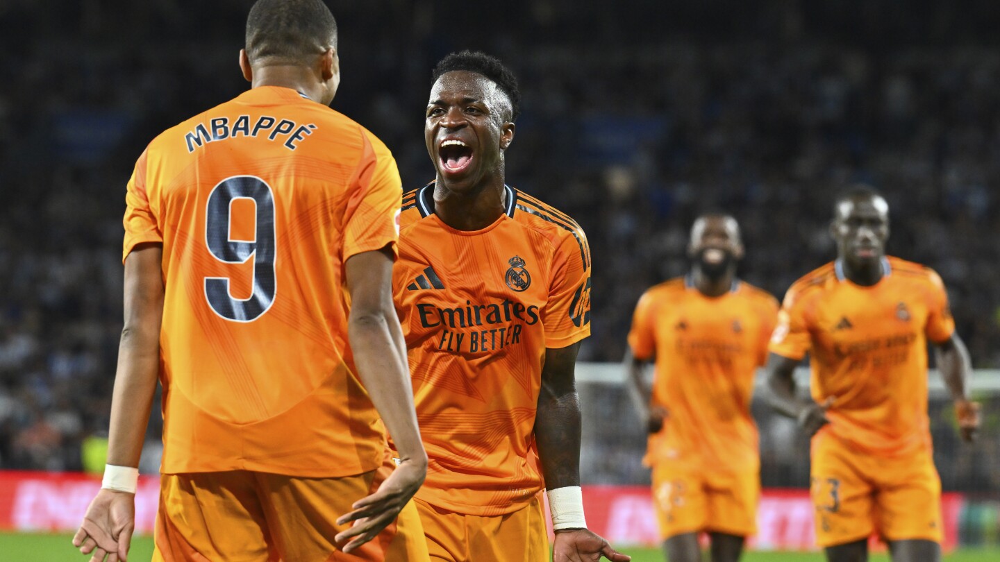 In a penalty shootout by Vinícius and Mbappé, Real Madrid defeated Real Sociedad 2-0