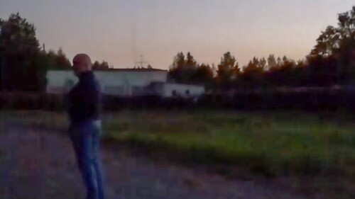 This image from video released Wednesday, July 19, 2023, appears to show Russian mercenary chief Yevgeny Prigozhin for the first time since he led a short-lived rebellion in June. The grainy video of him speaking to troops at a field camp purportedly in Belarus, was posted on a messaging app channel linked to Prigozhin's Wagner private military company. (AP Photo)