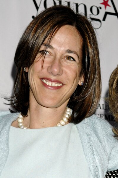 FILE - In this April 24, 2007, file photo, author Lisa Birnbach arrives for the "youngARTS" performance at the Ziegfeld Theatre in New York. Birnbach, a writer and author of the best-selling book "The Official Preppy Handbook," confirmed that E. Jean Carroll told her in the 1990s that she'd been sexually assaulted by Donald Trump in the dressing room of a New York City department store. (AP Photo/Louis Lanzano, File)