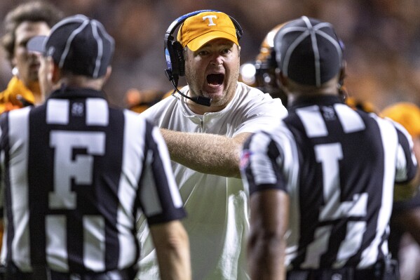 Tennessee football head coach Josh Heupel, two former TN players named to  2024 College Football Hall of Fame ballot