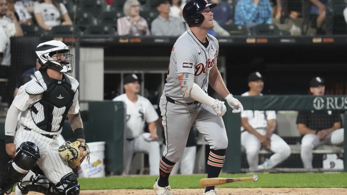 Carpenter dispara tres jonrones y los Tigres logran 40 victorias al aplastar 13-1 a Medias Blancas