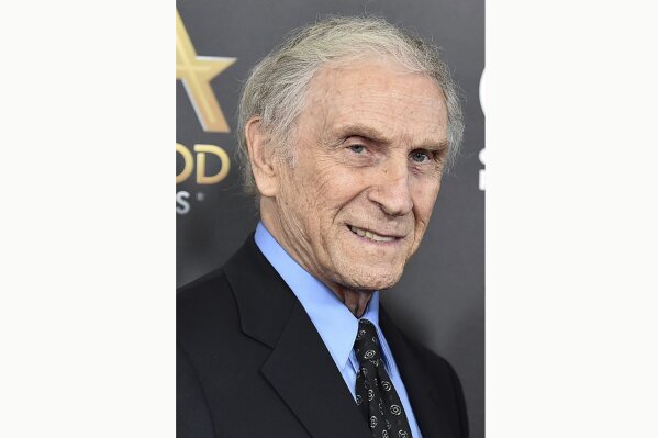 FILE - In this Nov. 1, 2015, file photo, Peter Mark Richman arrives at the Hollywood Film Awards in Beverly Hills, Calif. Richman, a character actor who appeared in hundreds of television episodes and had recurring roles on “Three's Company" and “Beverly Hills 90210," has died. He was 93. Richman died Thursday, Jan. 14, 2021, at his home in Los Angeles of natural causes, publicist Harlan Boll announced. (Photo by Jordan Strauss/Invision/AP, File)
