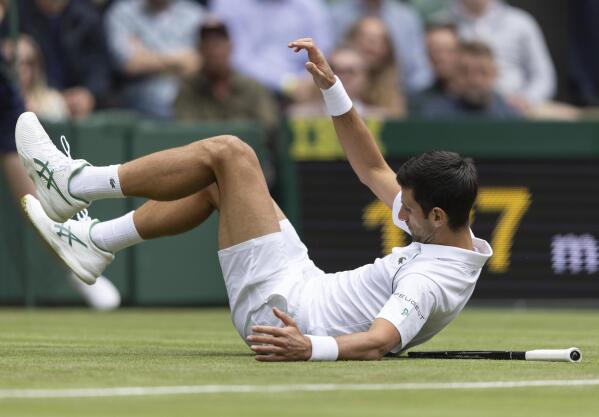 More slipping, sliding at Wimbledon, even without any rain | AP News
