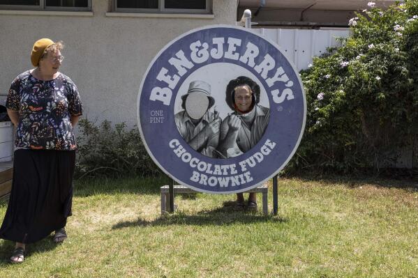 Israelis visit the Ben & Jerry's ice-cream factory in the Be'er Tuvia Industrial area, July 20, 2021. Unilever said Wednesday, June 29, 2022 that it has reached a new business arrangement in Israel that will effectively end Ben & Jerry's policy of not selling ice cream in east Jerusalem and the occupied West Bank. Israel hailed the move as a victory in its ongoing campaign against the Palestinian-led Boycott, Divestment and Sanctions movement, known as BDS. (AP Photo/Tsafrir Abayov)