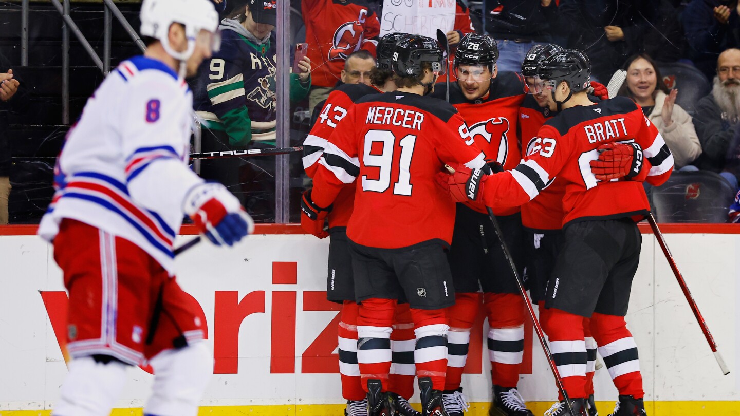 Timo Meier scores two as Devils crush Rangers 4-0