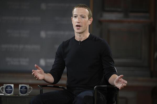 FILE - Facebook CEO Mark Zuckerberg speaks at Georgetown University in Washington, Thursday, Oct. 17, 2019. Facebook parent Meta is laying off 11,000 people, about 13% of its workforce, as it contends with faltering revenue and broader tech industry woes, Zuckerberg said in a letter to employees Wednesday. (AP Photo/Nick Wass, File)
