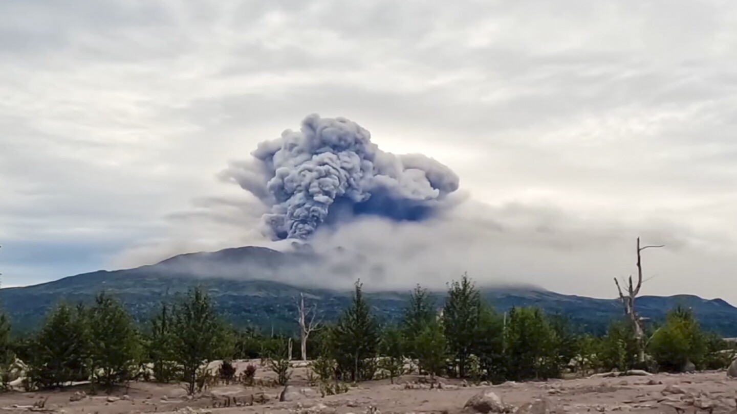 Volcano erupts after powerful earthquake in Russia's Far East and scientists warn of a stronger one