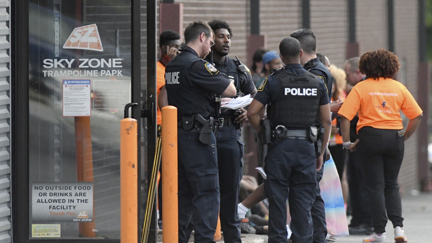 The man shot inside a Maryland trampoline park has died, police say