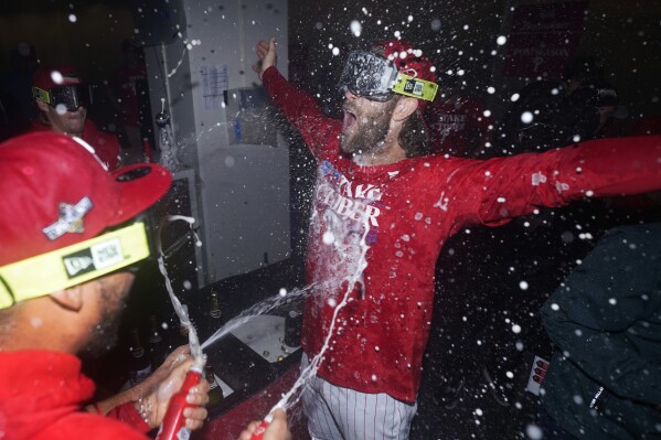 Inside Philadelphia Phillies' wild clubhouse celebrations after