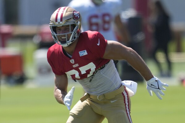 49ers defensive end Nick Bosa carted off field with leg injury