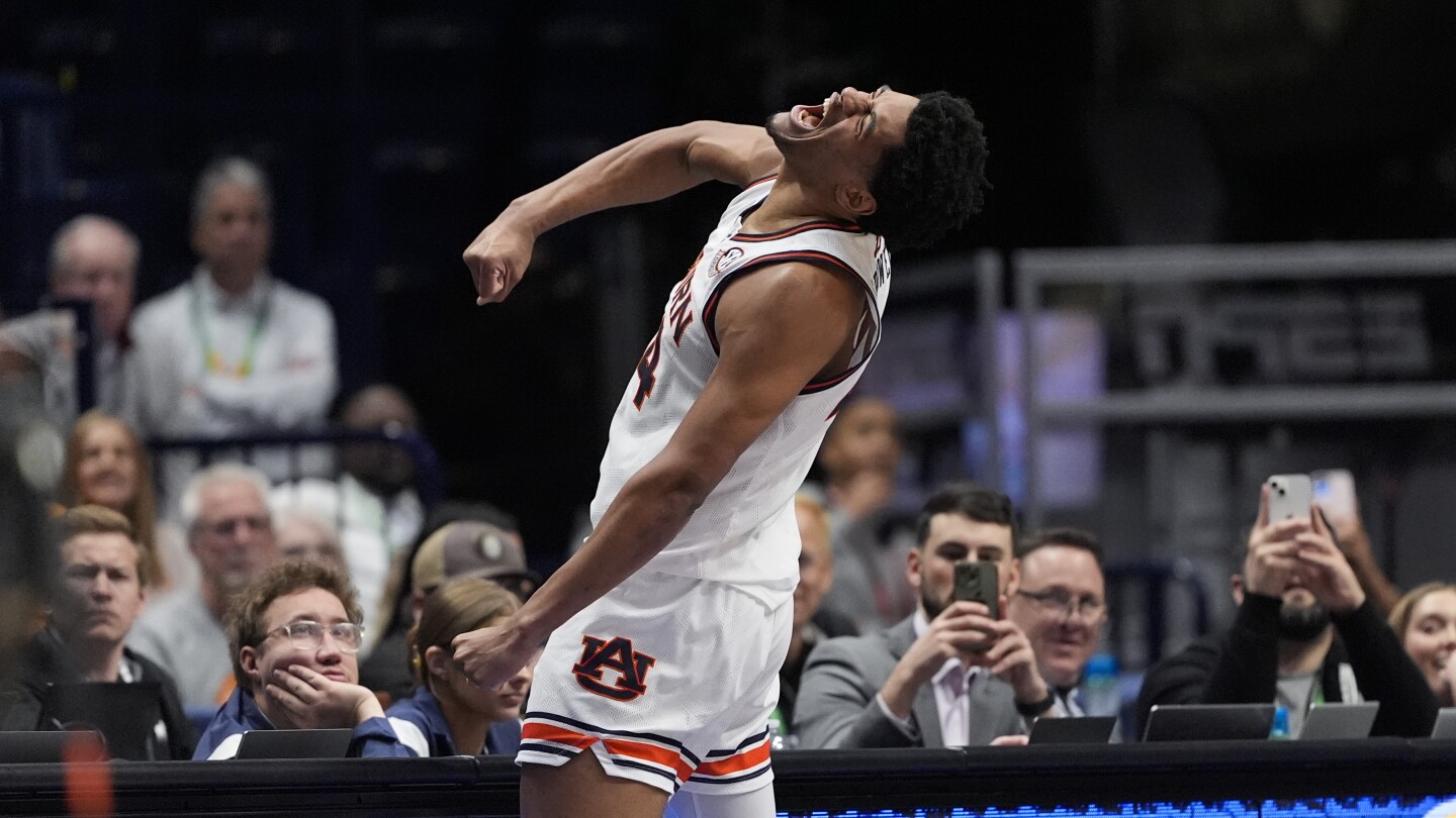 No. 12 Auburn holds off Mississippi State 73-66 to reach SEC Tournament title game