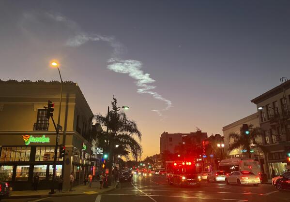 SpaceX rocket lights sky as it carries satellites from California