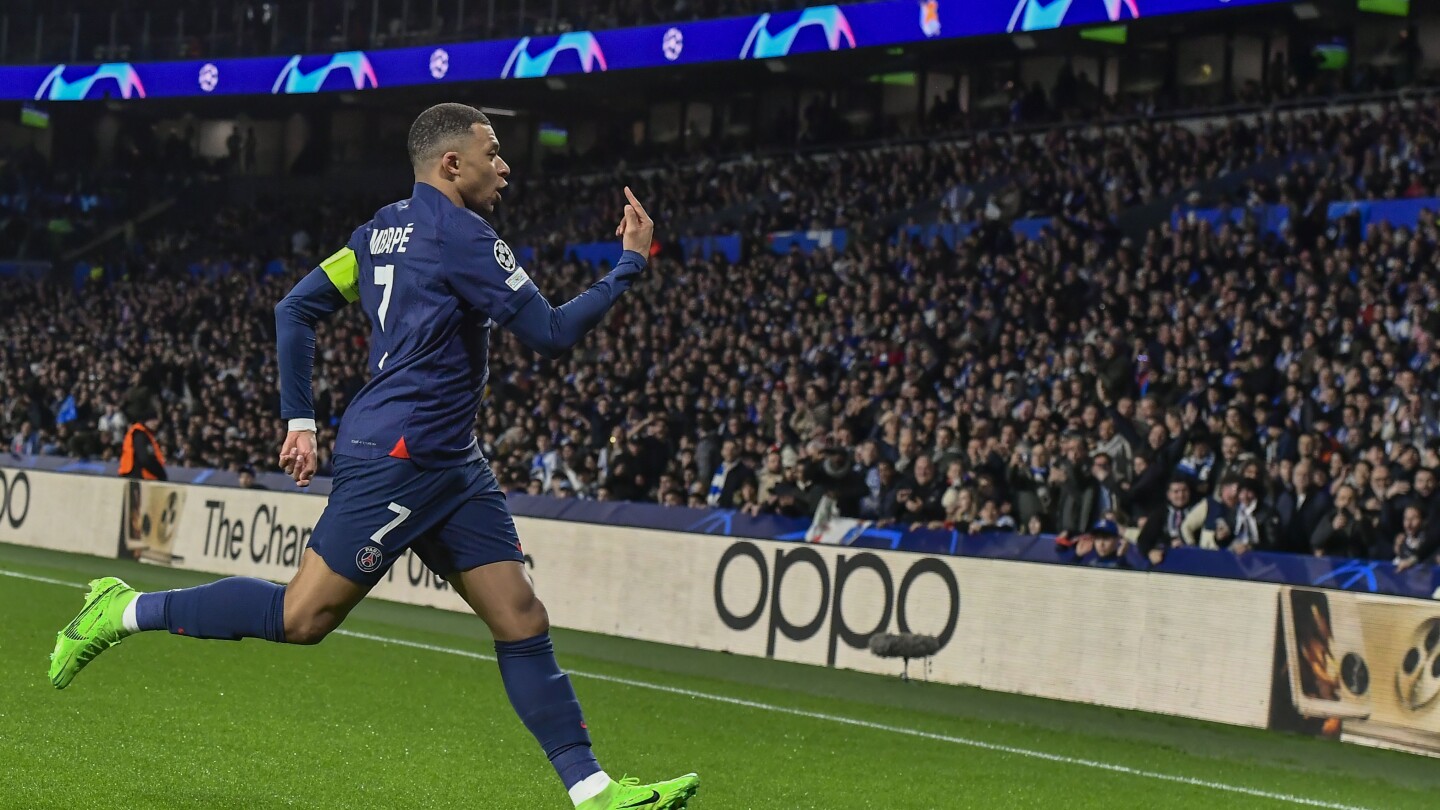 Mbappe scored two goals as PSG defeated Real Sociedad and returned to the Champions League quarter-finals.
