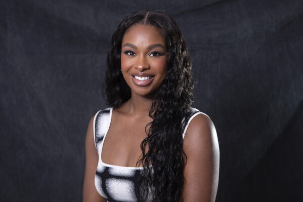 Coco Jones poses for a portrait on Monday, April 21, 2025, in New York. (Photo by Andy Kropa/Invision/AP)