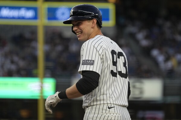 Ben Rice has the scoop for his major league debut with Yankees | AP News