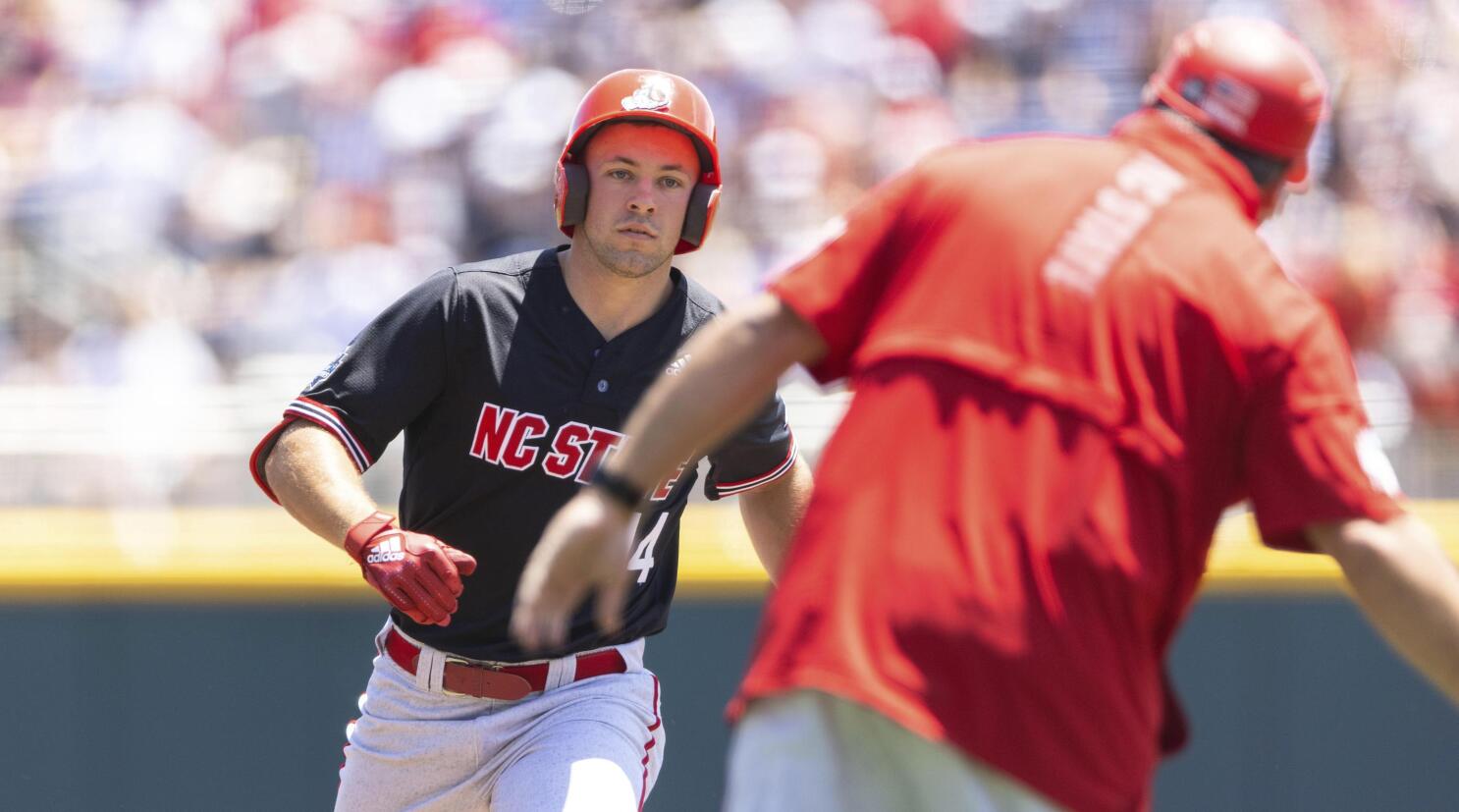 Who are Arkansas vs. NC State baseball umpires in Saturday's NCAA game