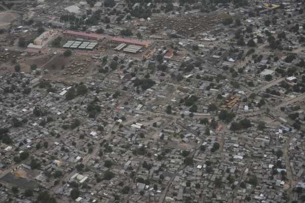 An aerial view of Maiduguri, northeastern, Nigeria, April 29, 2025. (AP Photo/Sunday Alamba)