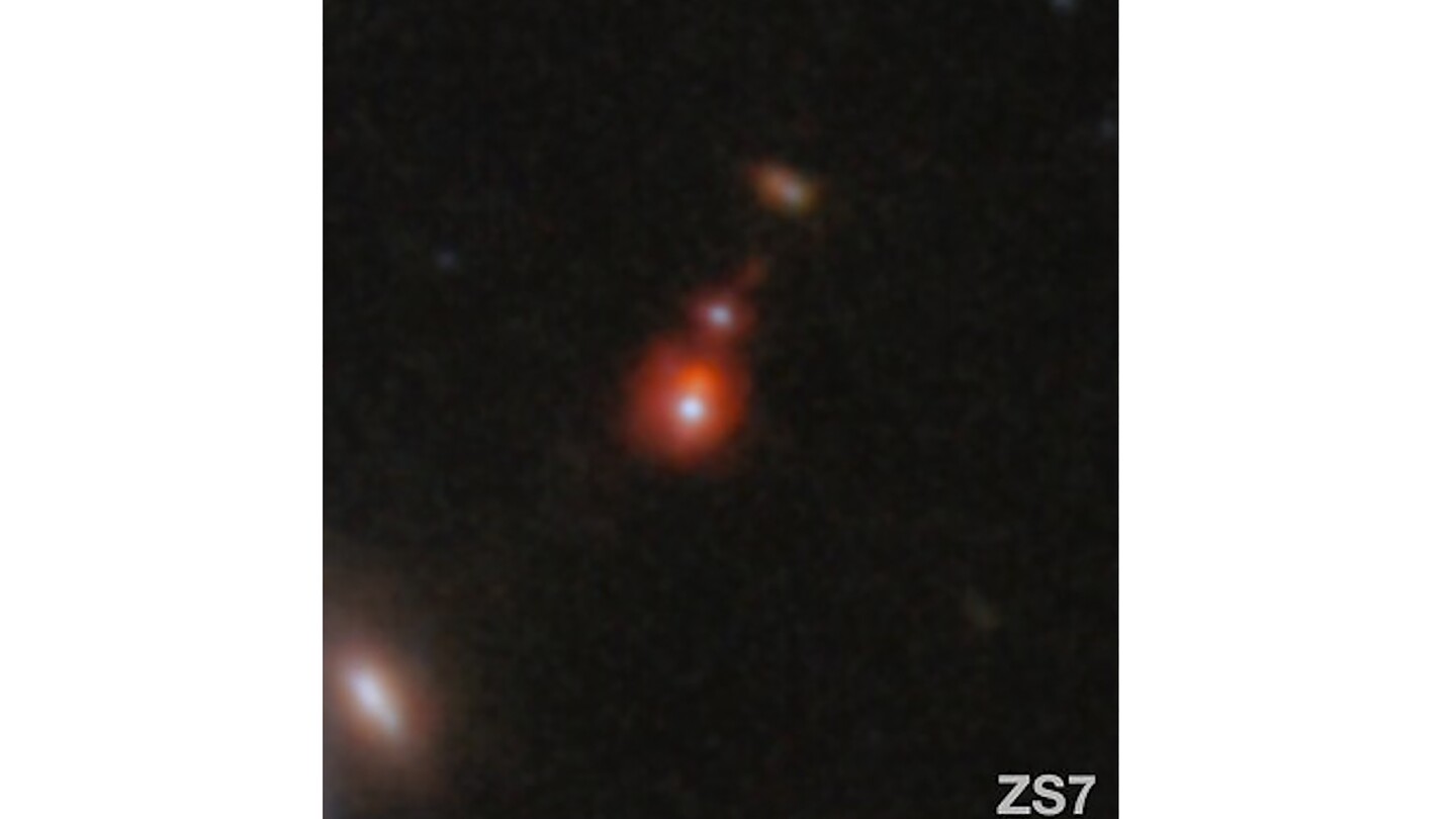 Телескопът Webb разкрива сливането на две масивни черни дупки от ранната вселена
