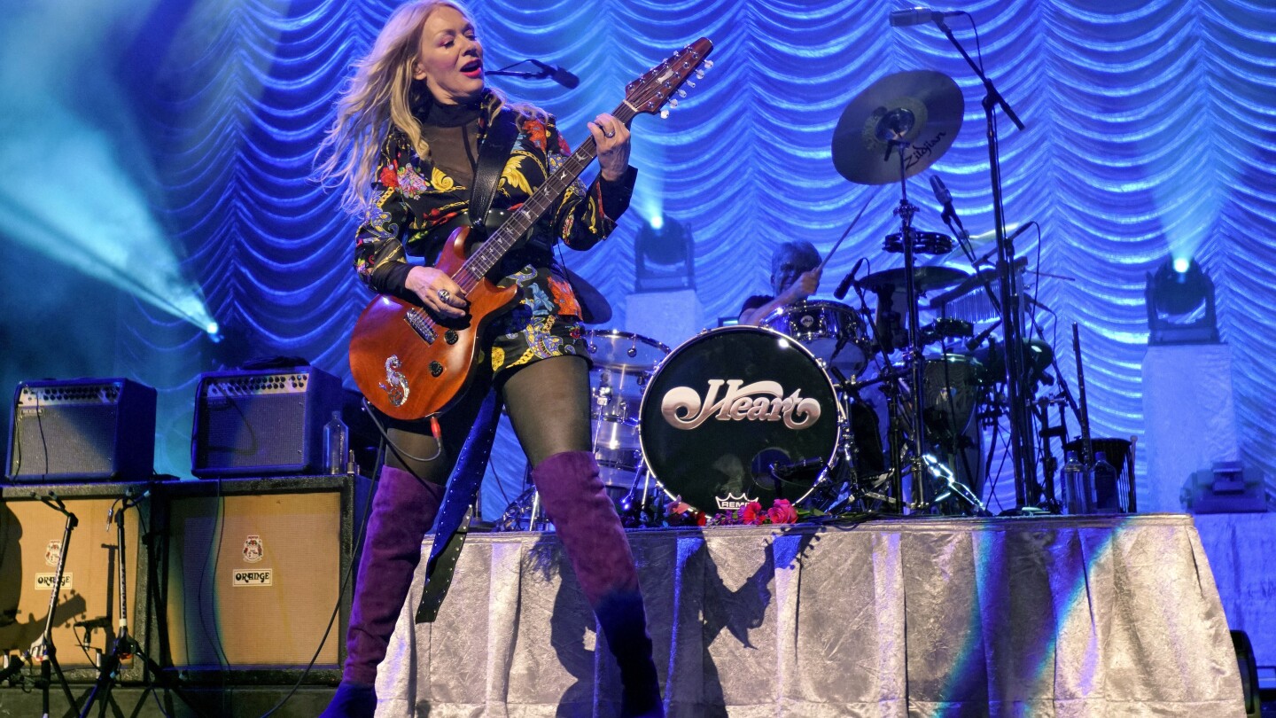 Nancy Wilson’s stolen custom-built Telecaster guitar was recovered by police in New Jersey - AP News