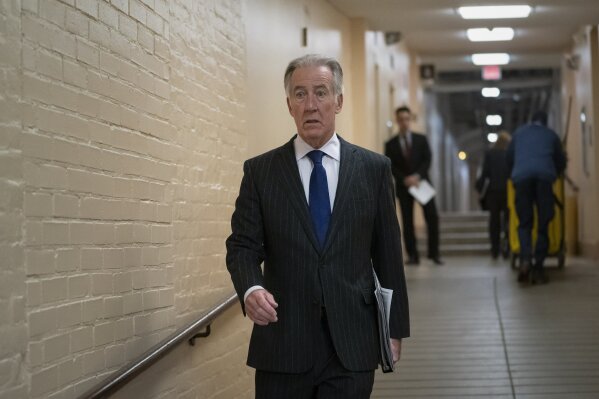 
              House Ways and Means Committee Chairman Richard Neal, D-Mass., arrives for a Democratic Caucus meeting at the Capitol in Washington, on April 2, 2019. Rep. Neal, whose committee has jurisdiction over all tax issues, has formally requested President Donald Trump's tax returns from the Internal Revenue Service for the past 6 years. (AP Photo/J. Scott Applewhite)
            