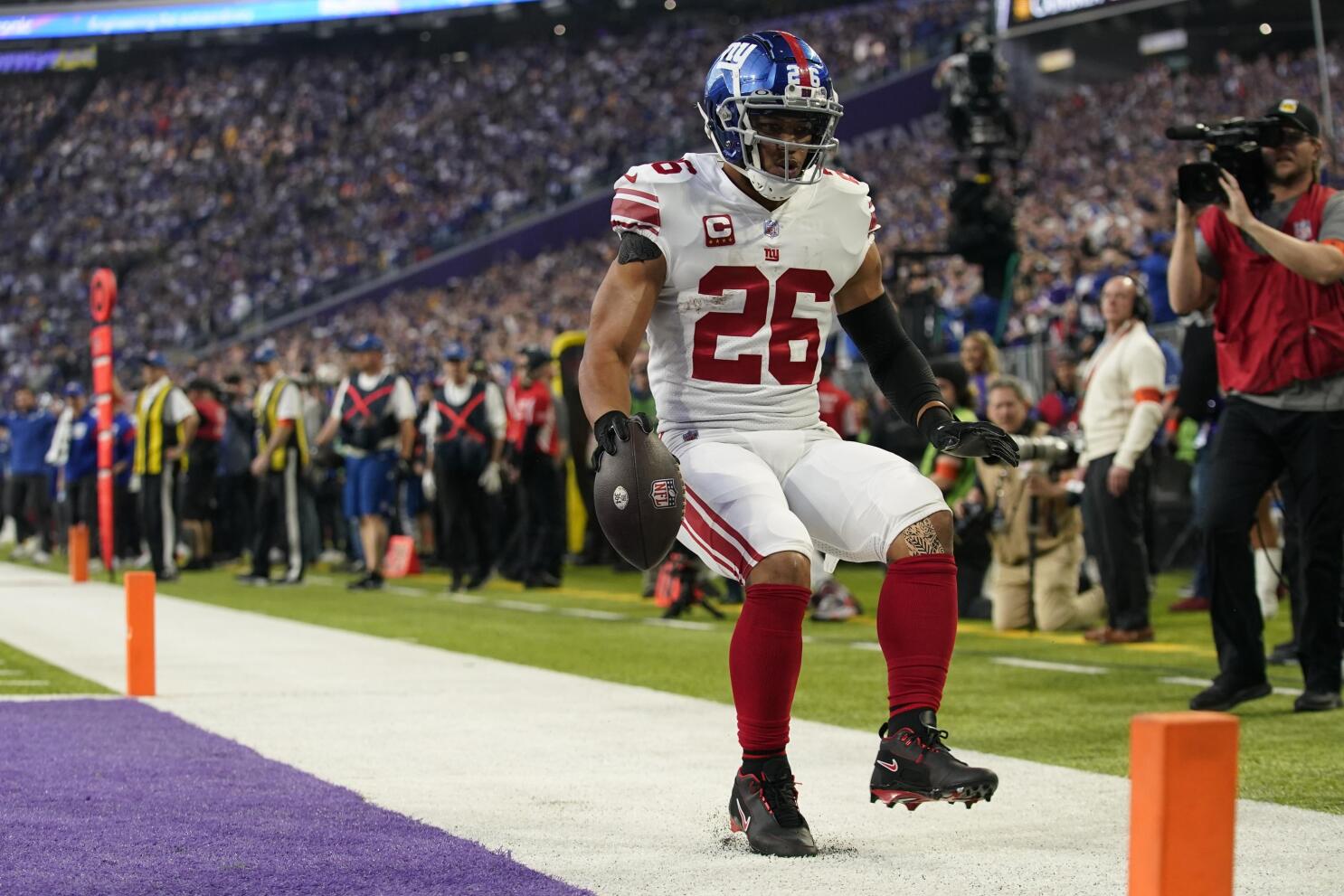 New York Giants' Saquon Barkley: 'I'm trying my best' to play