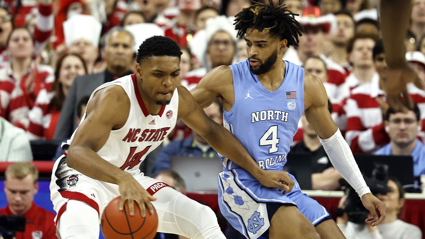 R.J. Davis, Harrison Ingram help No. 7 UNC pull away in second half to beat NC State 67-54